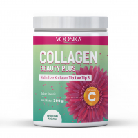 Voonka Beauty Collagen Plus Hidrolize Kollajen Tip 1 - Tip 3 Yeşil Elma Aromalı