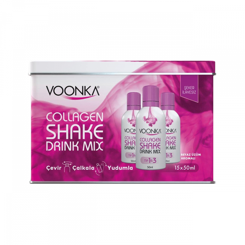 VOONKA BEAUTY COLLAGEN SHAKE BEYAZ ÜZÜM 15x50M VOONKA BEAUTY COLLAGEN SHAKE BEYAZ ÜZÜM 15x50M